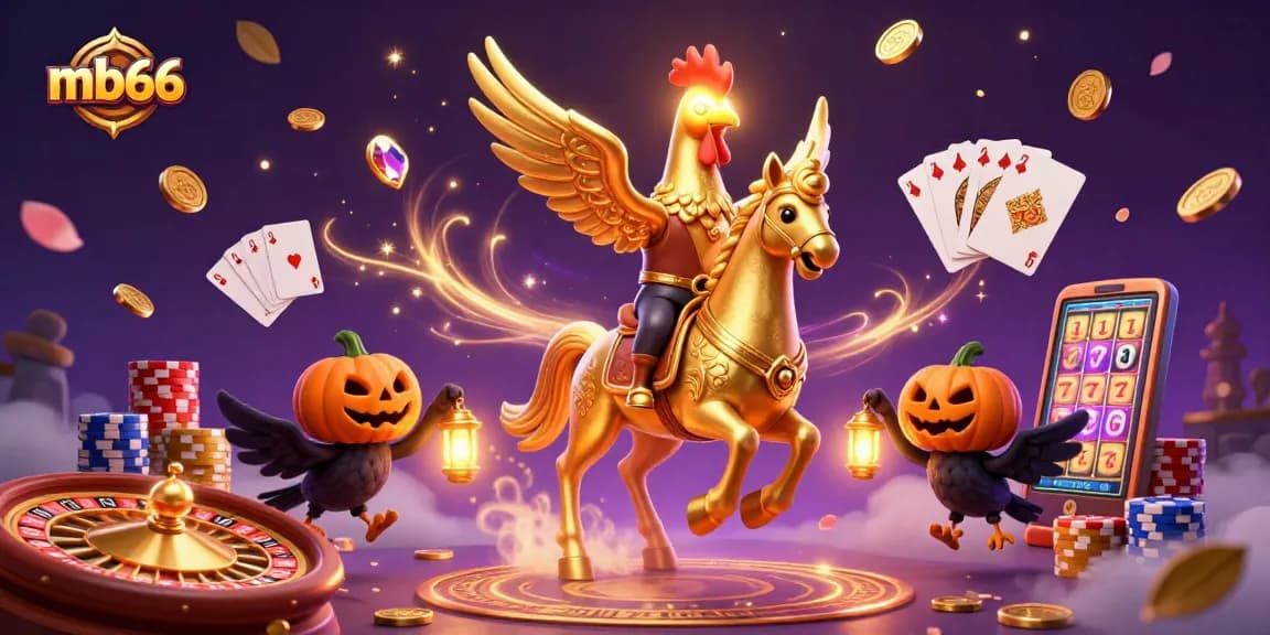 mb66 khám phá thế giới casino rực rỡ với gà vàng, ngựa ma và ánh đèn lung linh