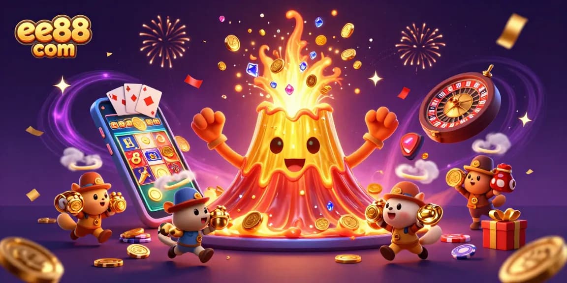 Experience the thrill of winning at ee88 com with vibrant casino animation.