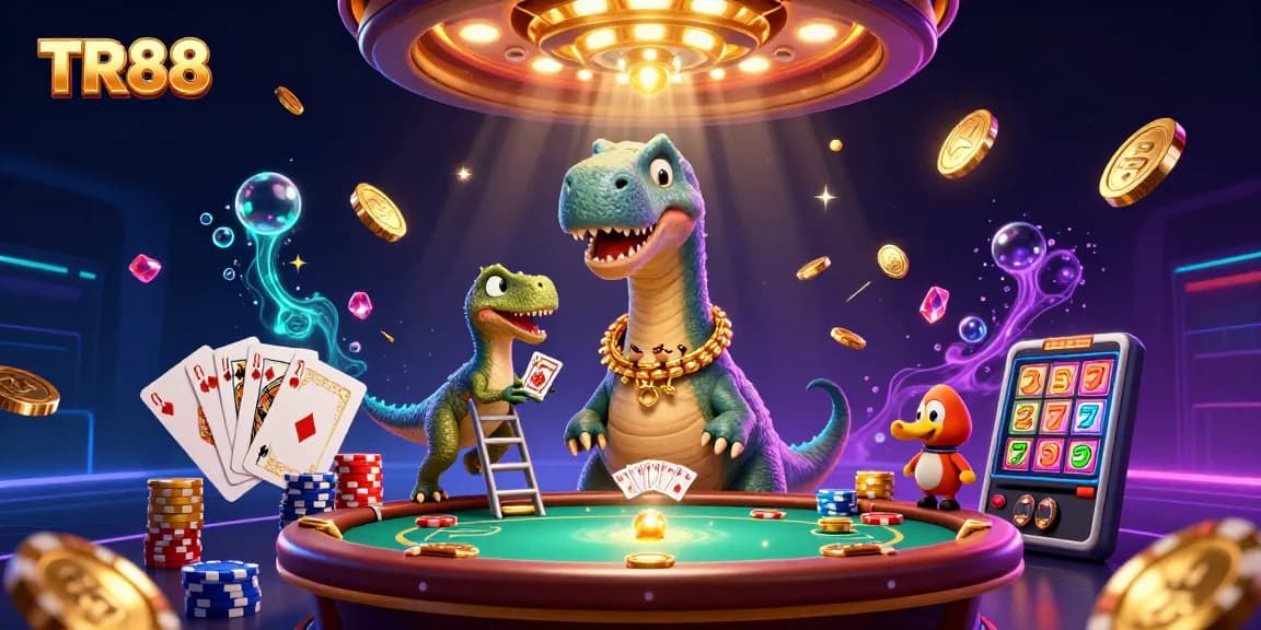 Experience the thrill of TR88 with vibrant casino adventures and animated characters.