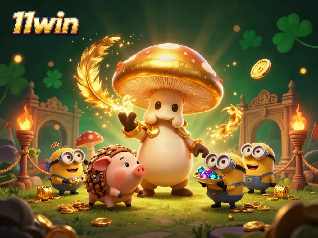 Experience magic and treasure hunting with 11win's enchanting scene of gambling excitement.