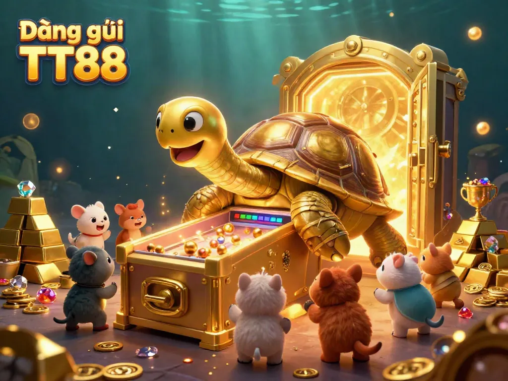 Experience Đăng ký TT88 with thrilling gaming moments from a whimsical casino illustration.