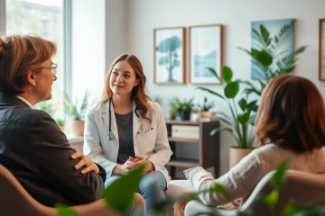 Enhance emotional wellbeing through a professional therapeutic conversation in a serene setting.