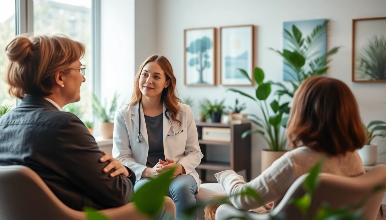 Enhance emotional wellbeing through a professional therapeutic conversation in a serene setting.