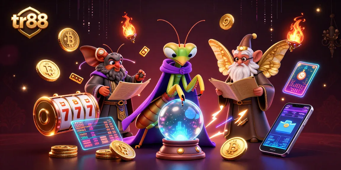 Engage with tr88's thrilling experience featuring a fortune teller and mystical elements in a vibrant casino setting.