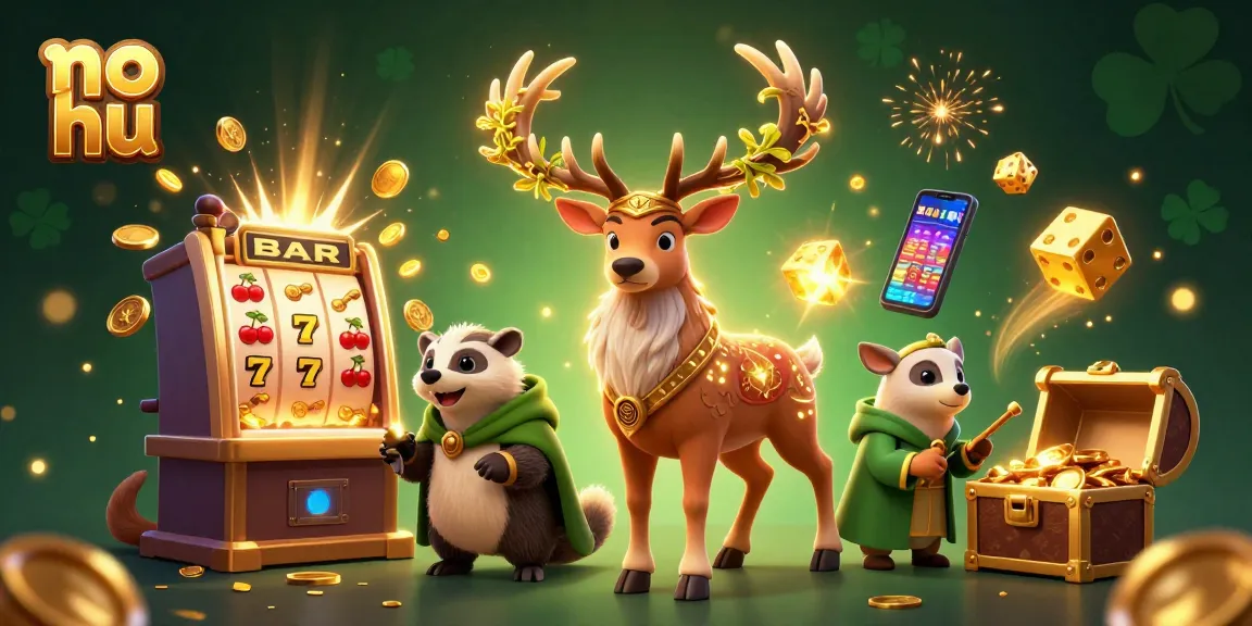 Spin the no hu slot for massive jackpots with magical creatures in a vibrant casino setting.