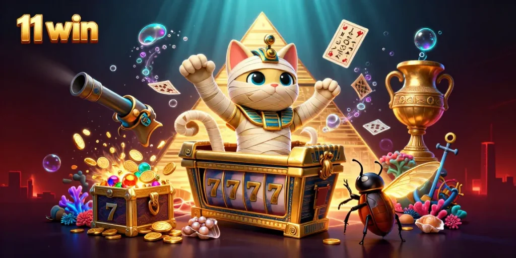 11 win to explore vibrant Egyptian-themed slots with treasures and engaging gameplay elements.
