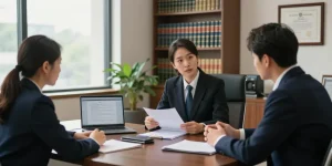 Consultation at J.K. Chaudhary & Associates highlighting essential legal services.